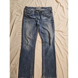 Big Star Womens Jeans 31 R Boot Cut Flare Blue Denim Casey Stretch low Rise